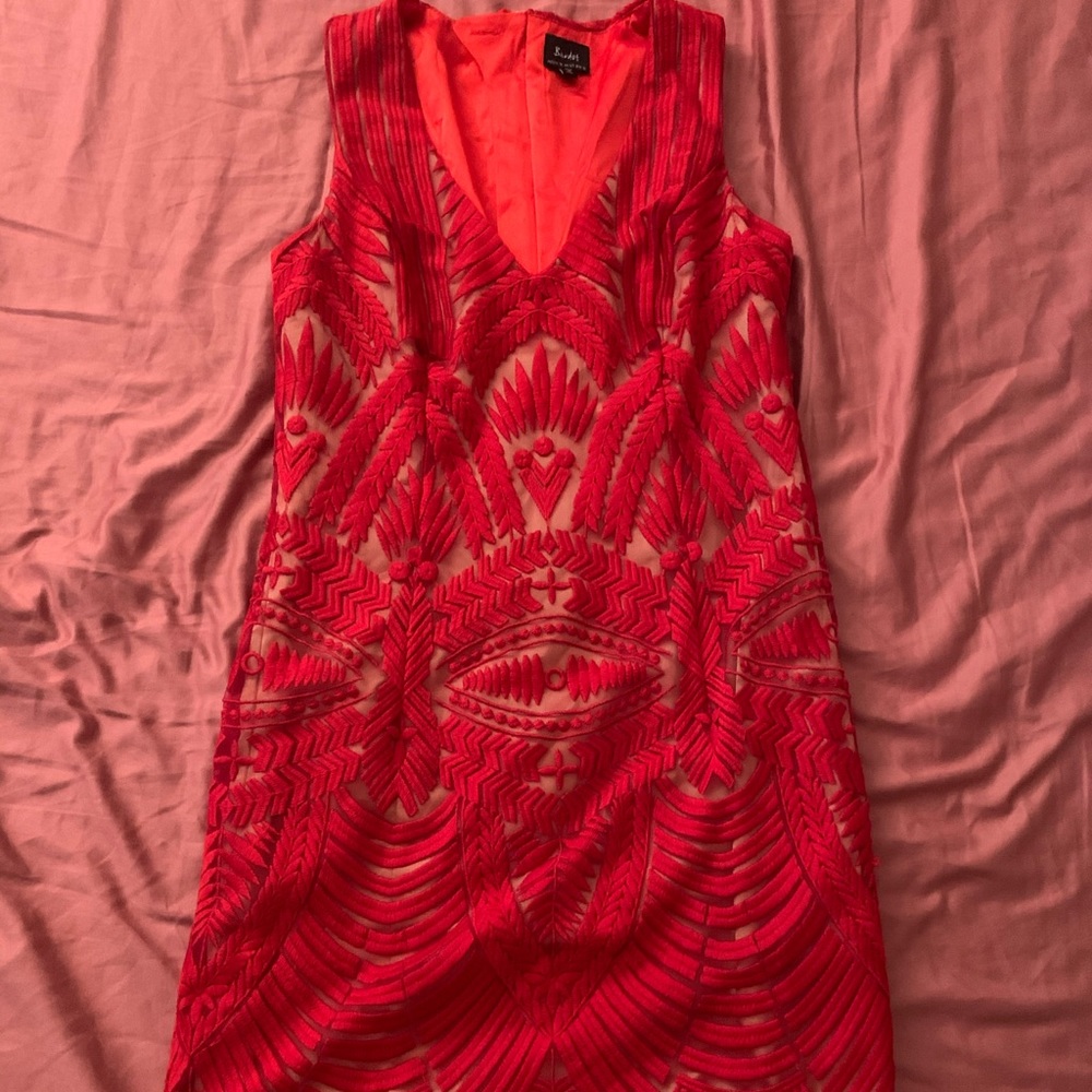 Cocktail red dress,Size 6